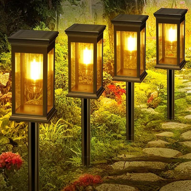 Outdoor Lighting Wedding Decor - 4Pcs Lampu Jalan Tenaga Surya Lampu