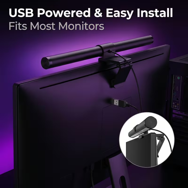 Touch Dimmer Lamp - Lampu LED untuk Monitor dengan Remote