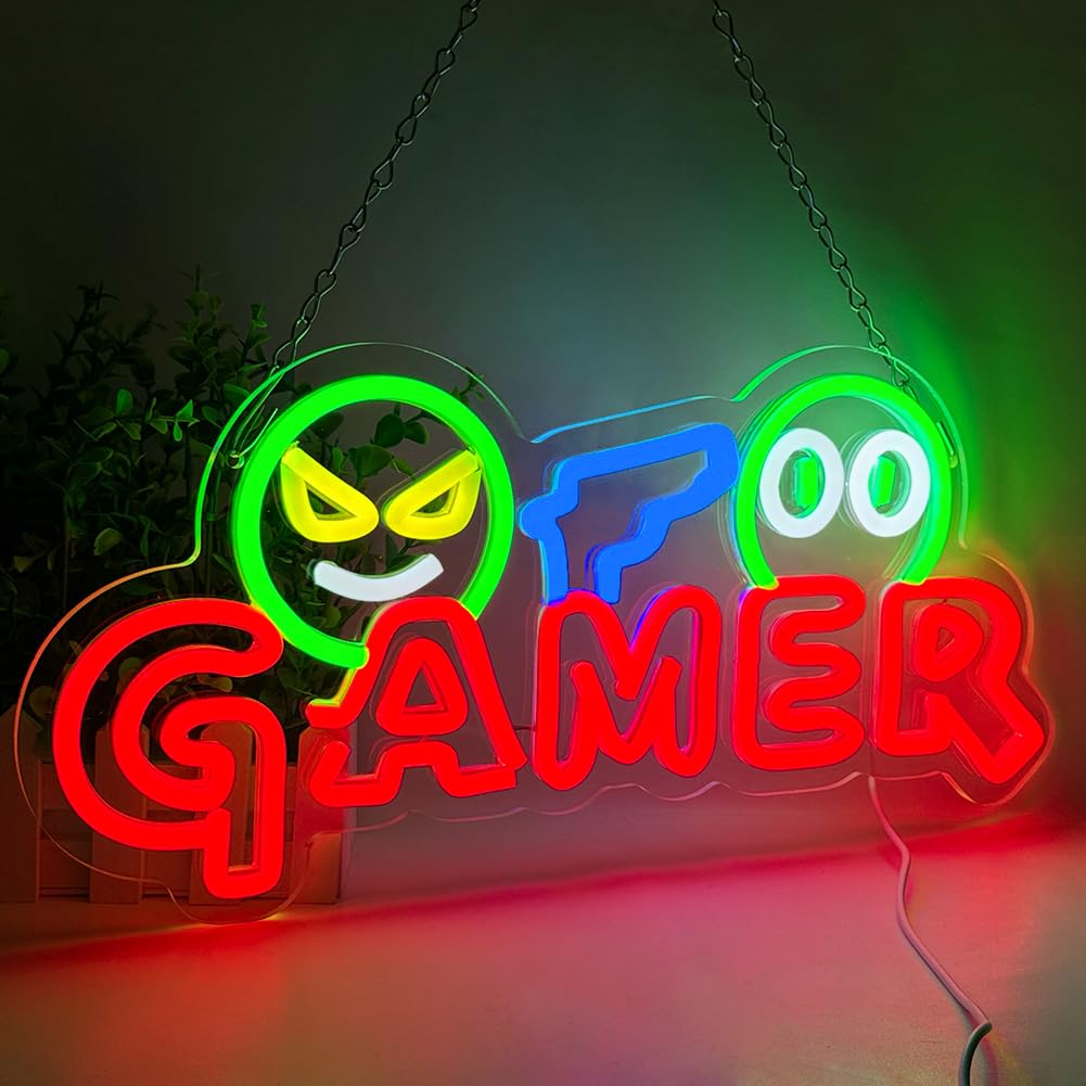 Wedding Lighting And Decor - Lampu Dinding LED Neon Sign Gamer,
