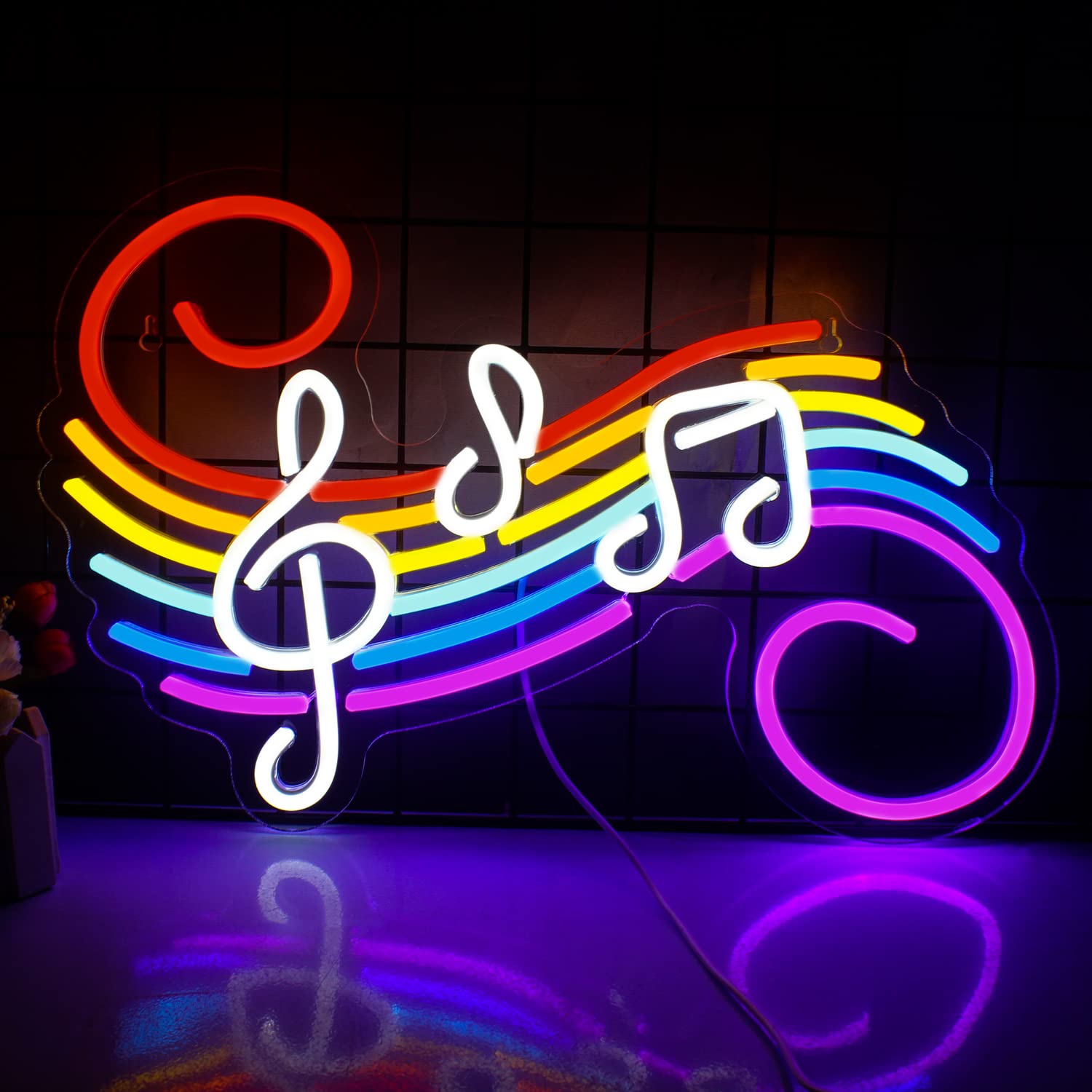 Wedding Lighting And Decor - Lampu Neon Tanda Not Musik, Dapat