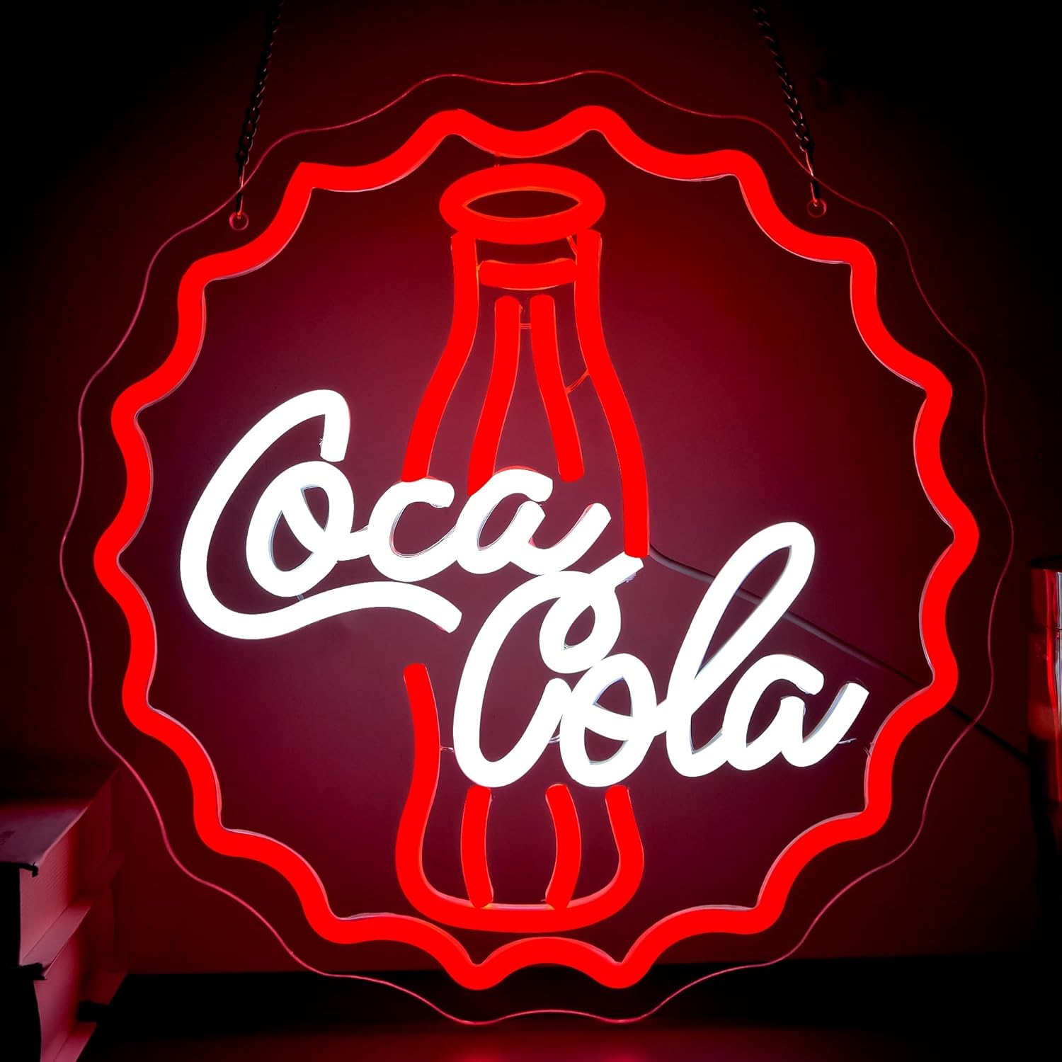 Led Lighting Wall Decor - Lampu Dinding Seni Neon Cola Lampu