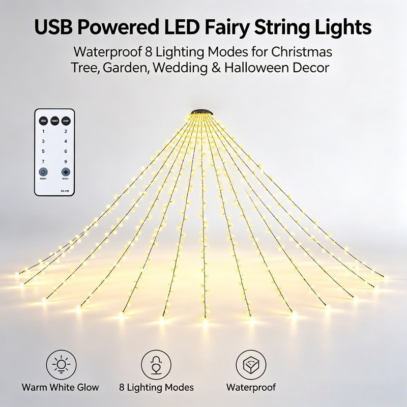 Wedding Lighting And Decor - Lampu LED USB Fairy String, Lampu