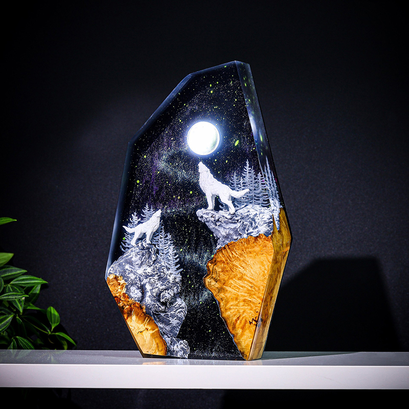 Wedding Lighting And Decor - Lampu Meja Resin Figur Hewan Alam
