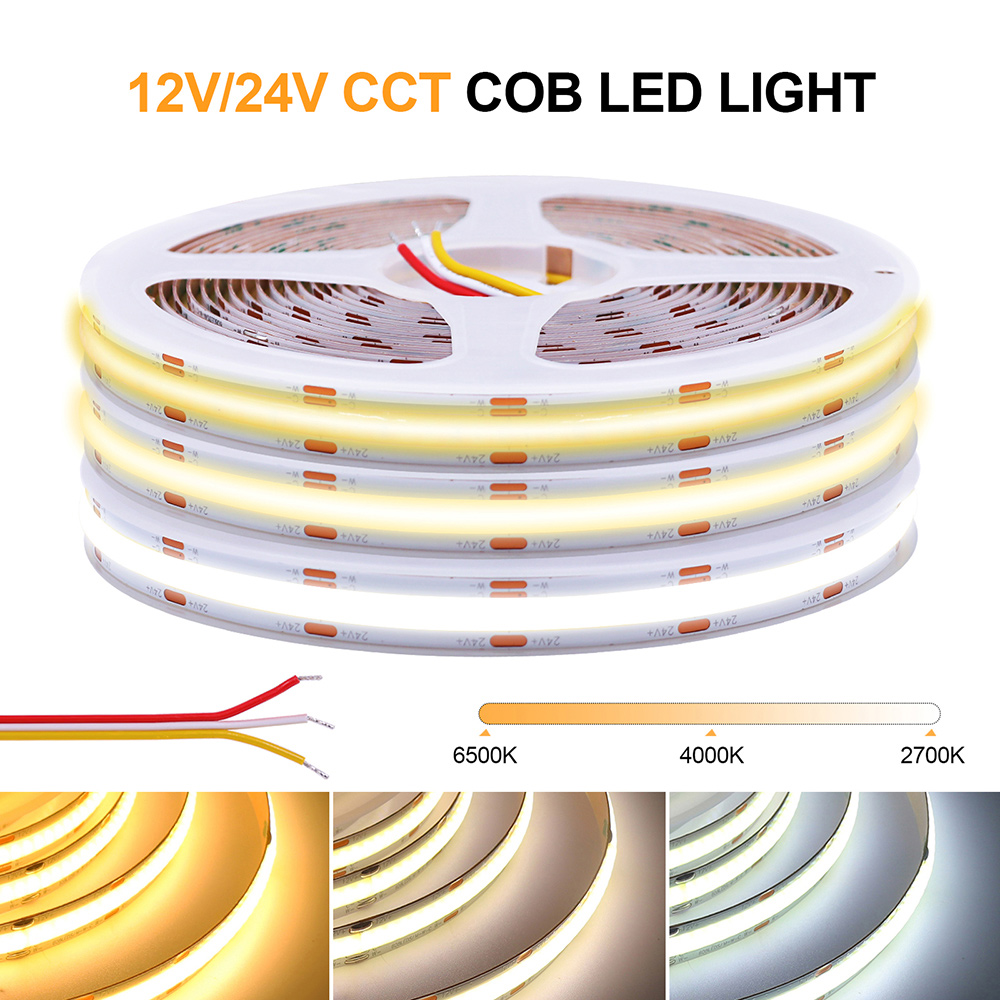 Decor Lighting Hours - 12V 24V COB CCT lampu Strip