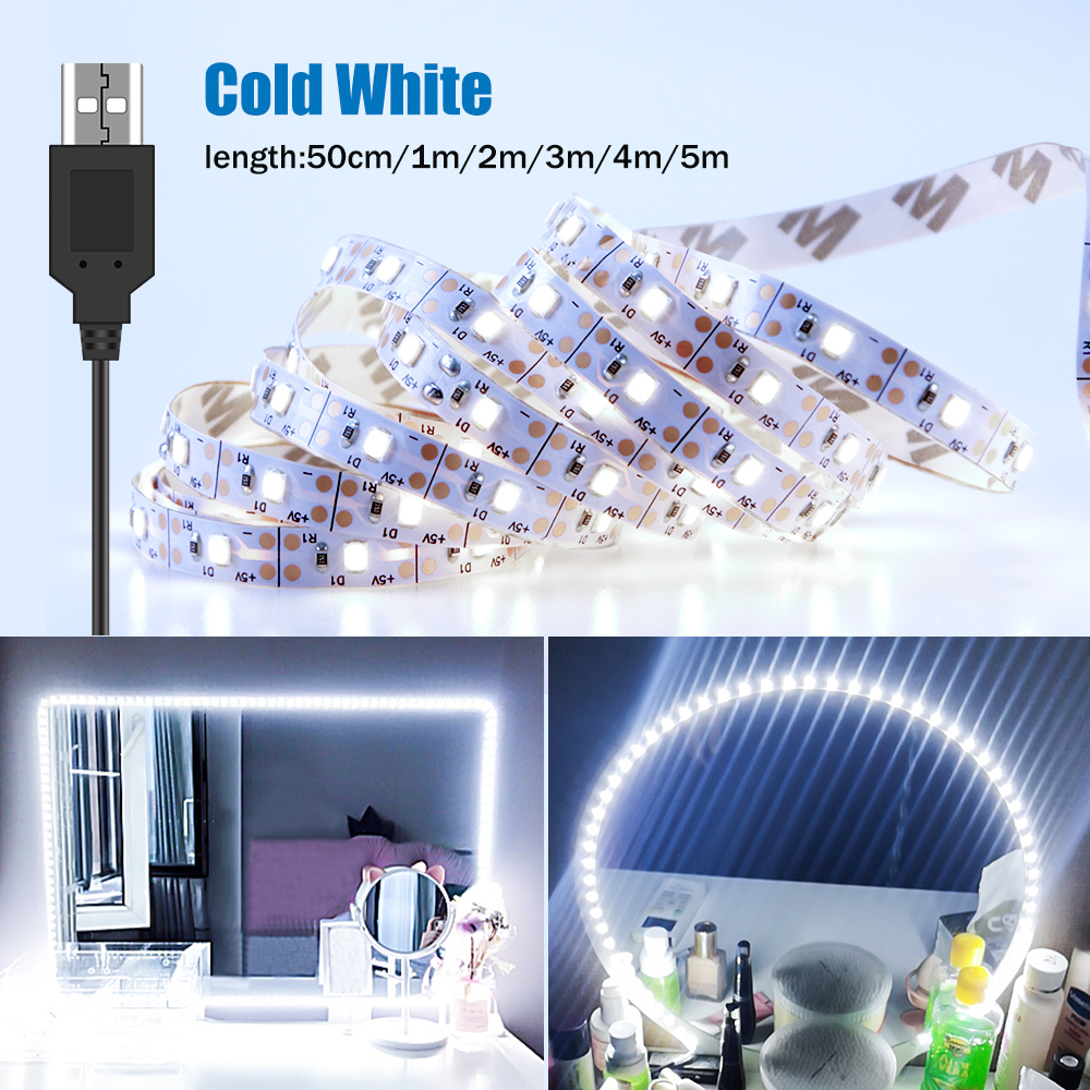 Lighting Bolt Decor - DC5V Strip lampu cermin rias LED,