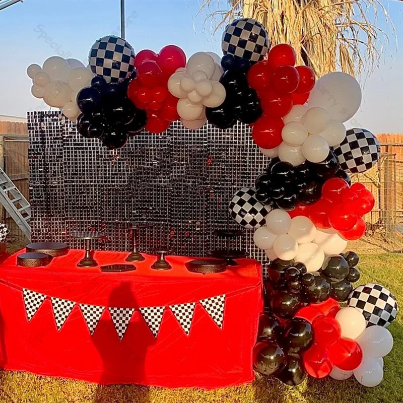 Lighting Mcqueen Decor - Balon ulang tahun mobil balap 123pcs,