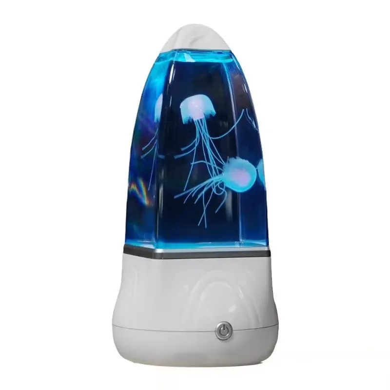 Lava Lamp Desktop - Lampu Lava Ubur-ubur LED Pengubah Warna