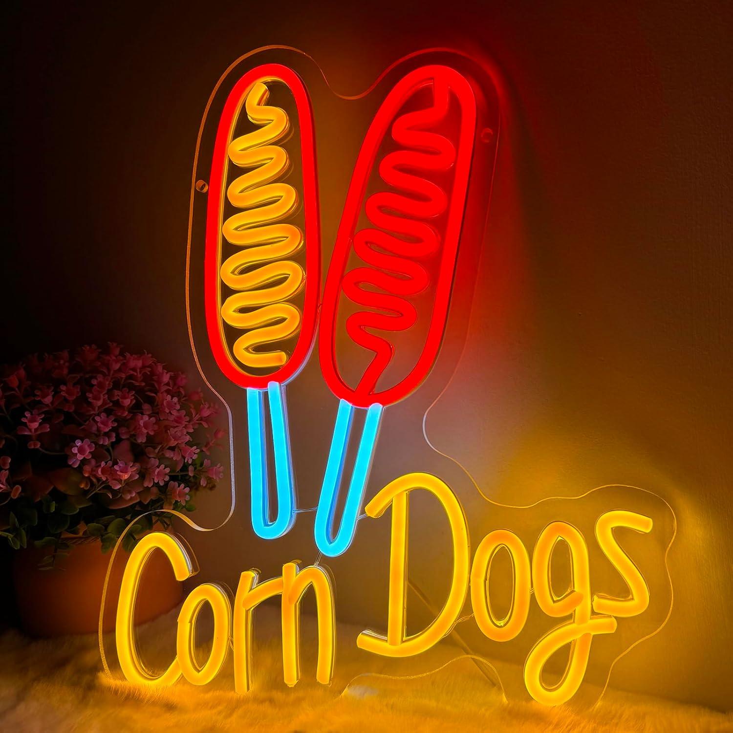 Led Lighting Wall Decor - Lampu Neon LED Corn Dog USB