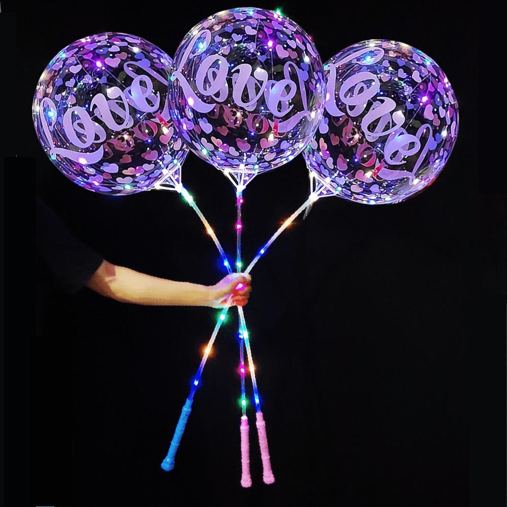 Lighting Bolt Decor - Balon huruf LED, 5/10/20/30 buah 20