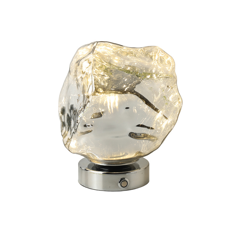 Lampu meja kaca batu lava krea - Lava Lamp Desktop ulasan dan harga