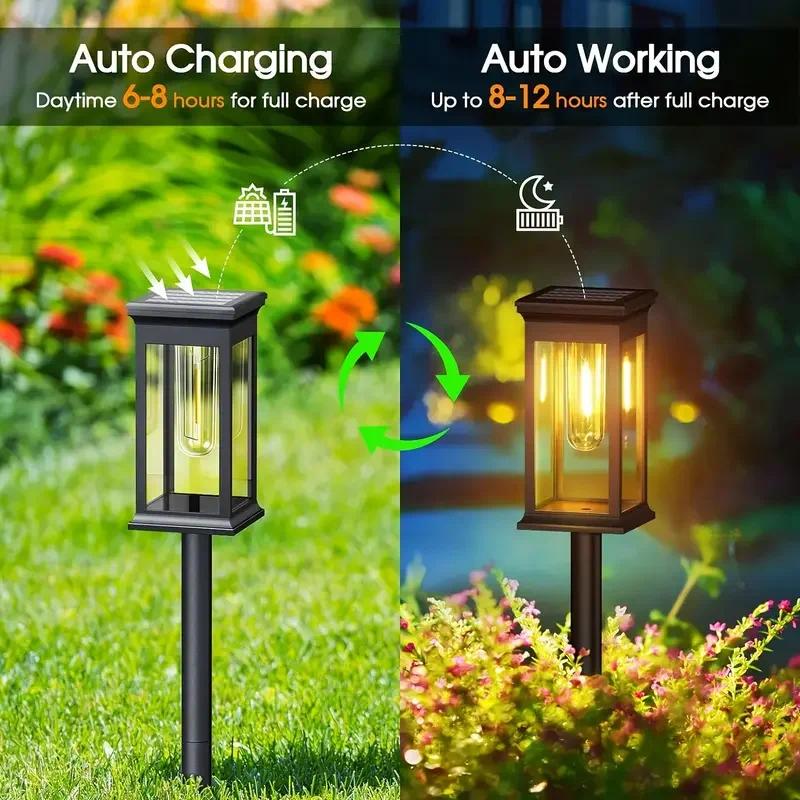 4Pcs Lampu Jalan Tenaga Surya  - Outdoor Lighting Wedding Decor ulasan dan harga