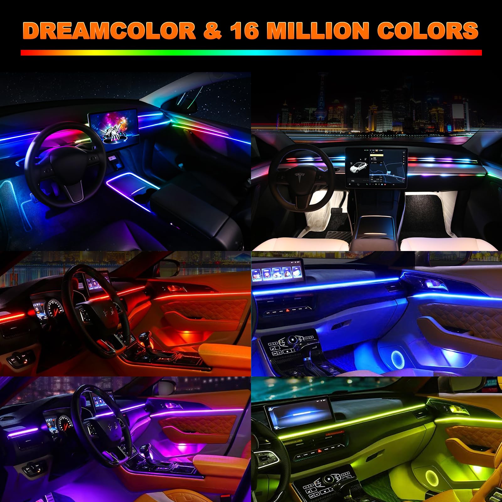 Lampu Strip Interior LED akril - Lighting Bolt Decor ulasan dan harga