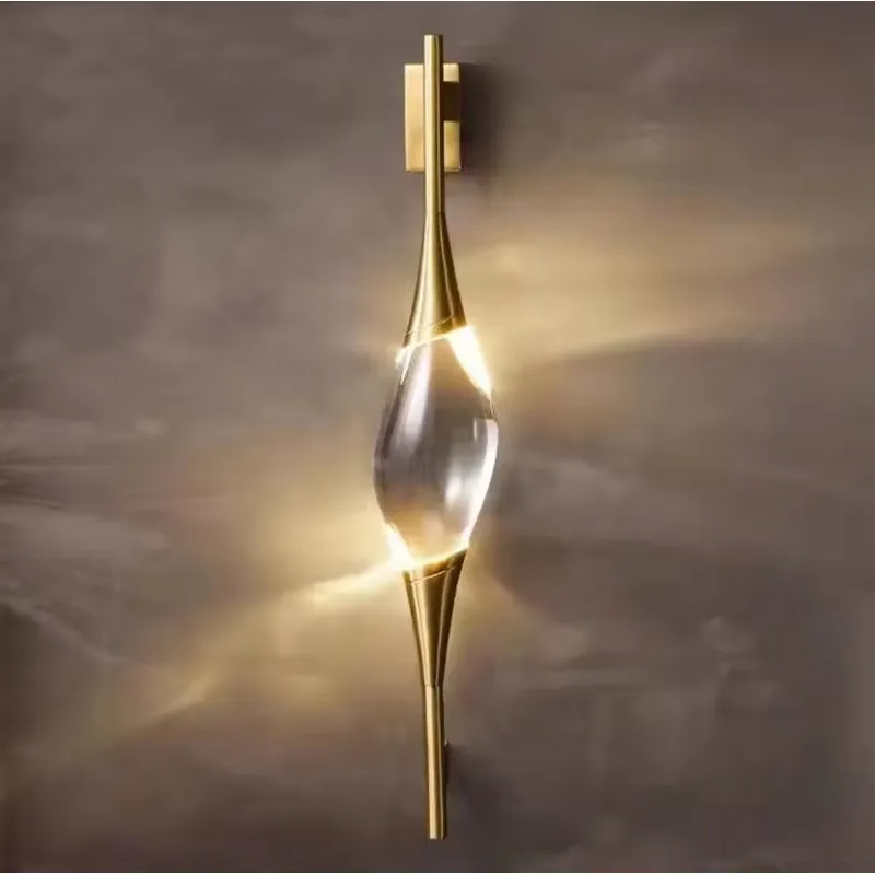 Lampu Dinding LED Kristal Emas - Led Lighting Decor ulasan dan harga