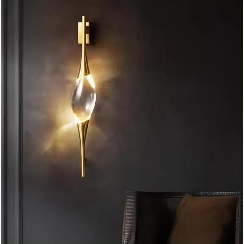 Lampu Dinding LED Kristal Emas - Led Lighting Decor ulasan dan harga