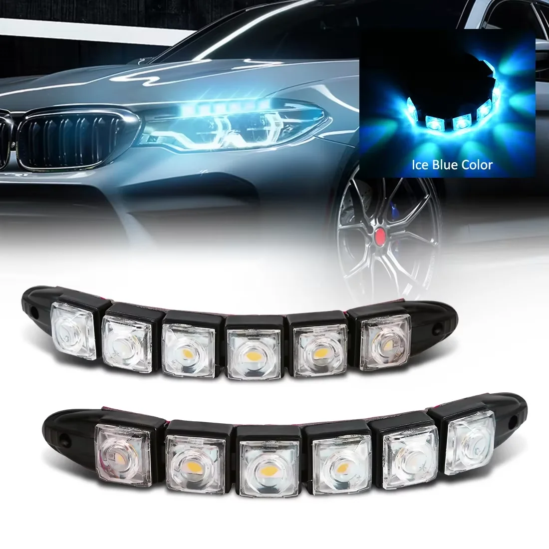 Lampu DRL anti air LED, lampu  - Lighting Bolt Decor ulasan dan harga