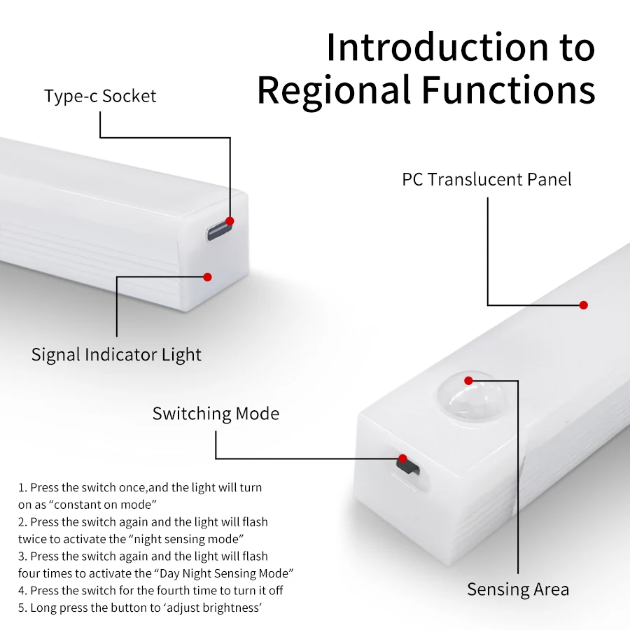 Lampu kabinet Sensor gerak, la - Lighting Bolt Decor ulasan dan harga