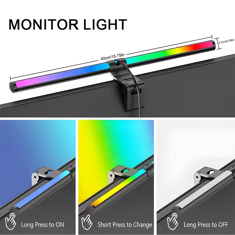 Lampu Monitor RGB Lightbar Atm - Touch Dimmer Lamp ulasan dan harga