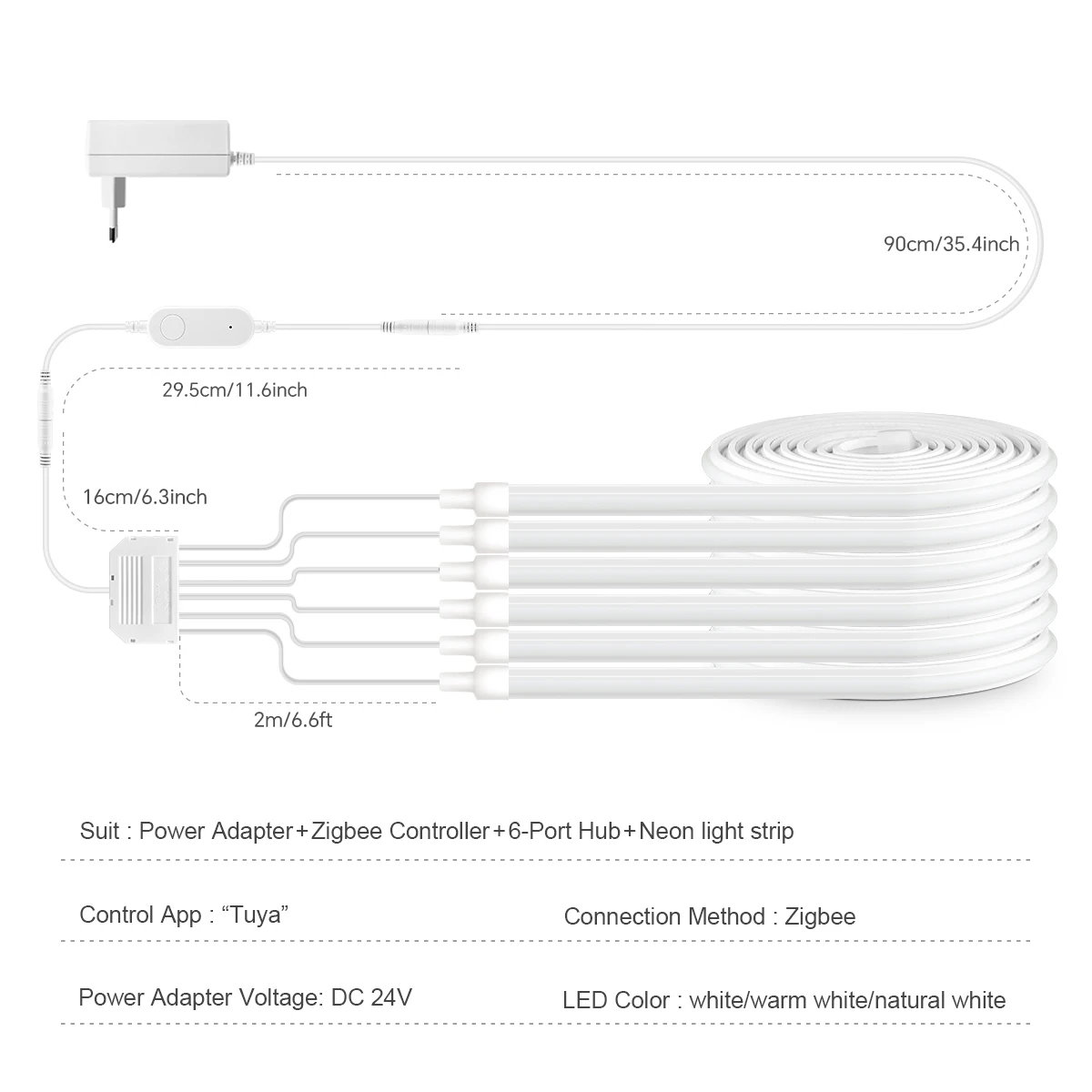 Lampu LED Strip Zigbee COB 24V - Foyer Lighting Wall Decor ulasan dan harga