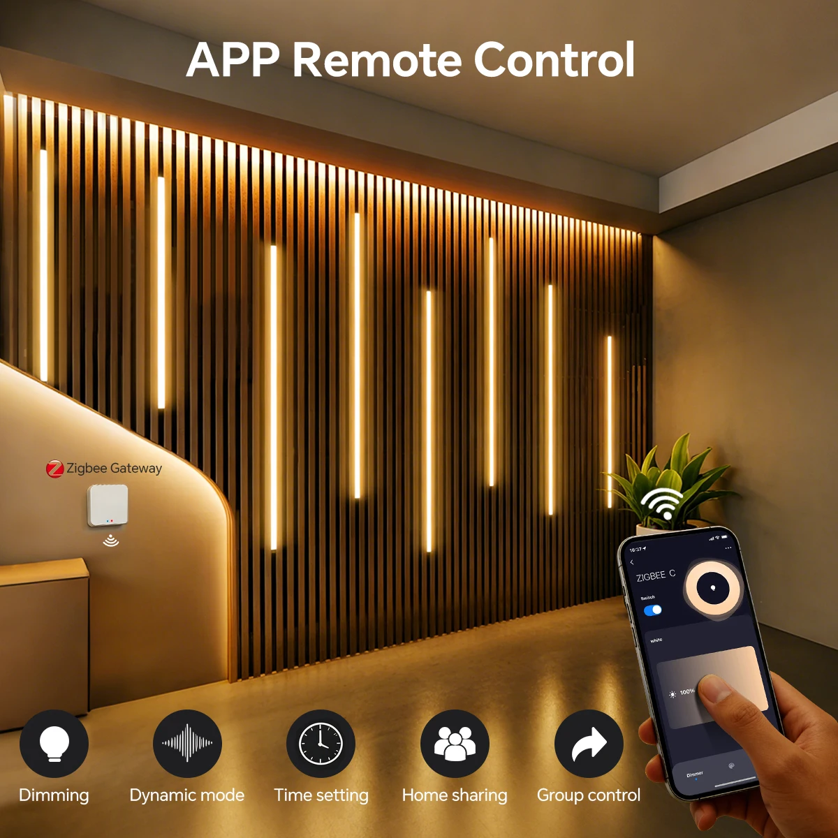 Lampu LED Strip Zigbee COB 24V - Foyer Lighting Wall Decor ulasan dan harga