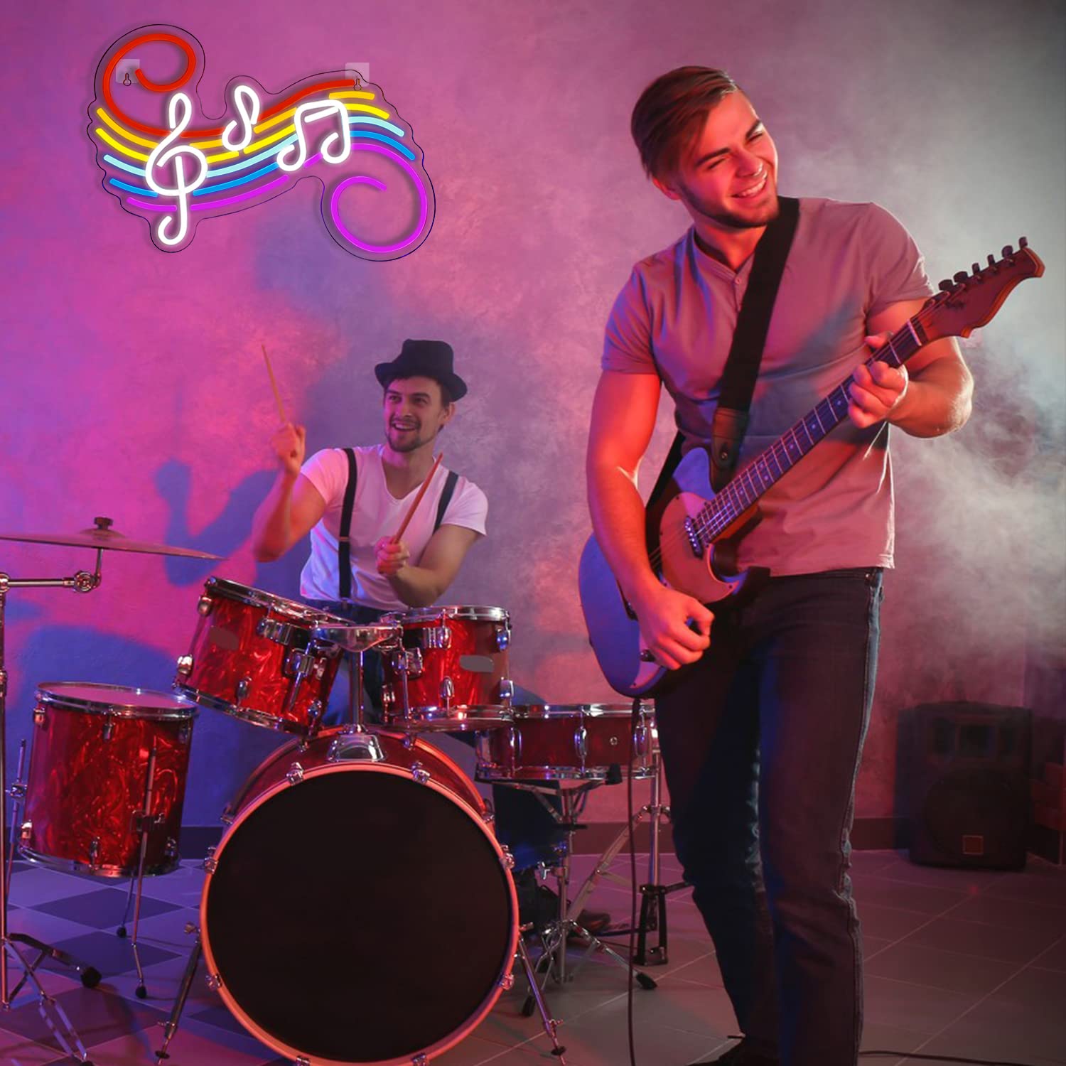 Lampu Neon Tanda Not Musik, Da - Wedding Lighting And Decor ulasan dan harga