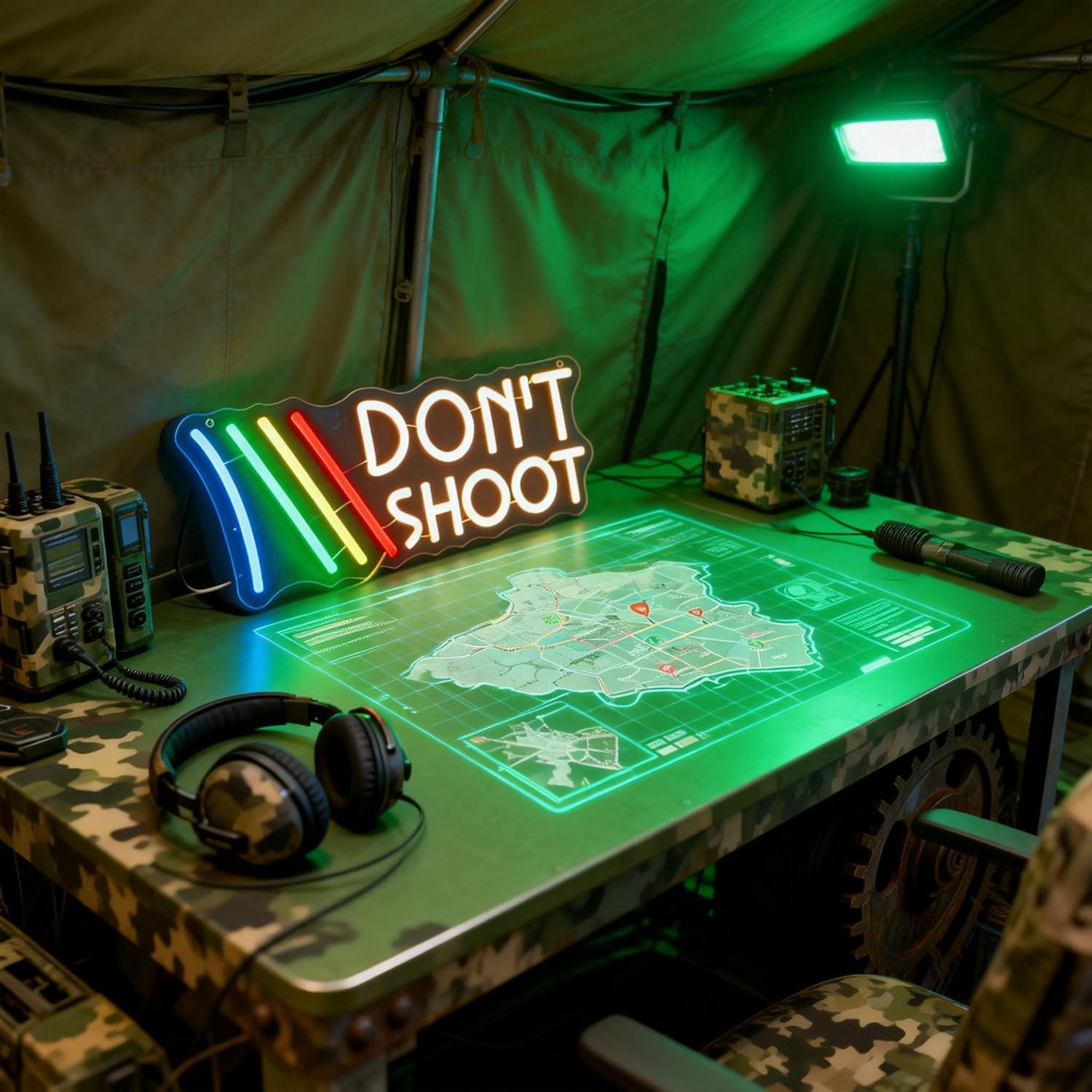 Jangan Tembakkan Neon Sign Rai - Led Lighting Wall Decor ulasan dan harga