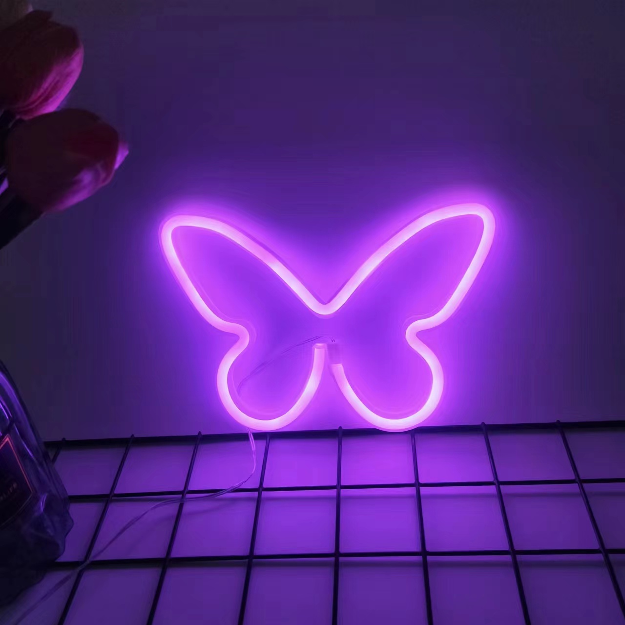 Lampu neon kupu-kupu LED, deko - Foyer Lighting Wall Decor ulasan dan harga