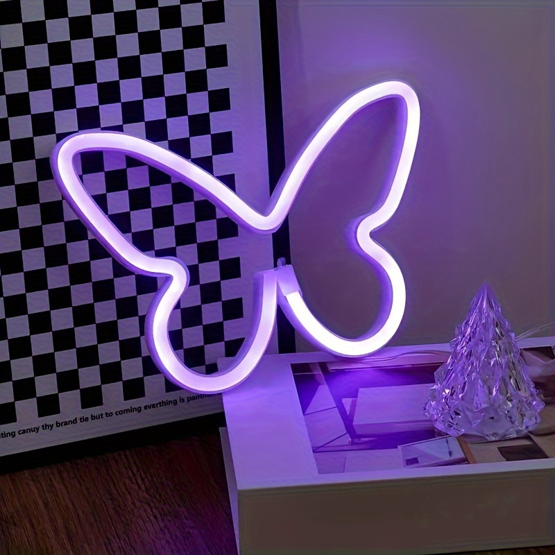 Lampu neon kupu-kupu LED, deko - Foyer Lighting Wall Decor ulasan dan harga