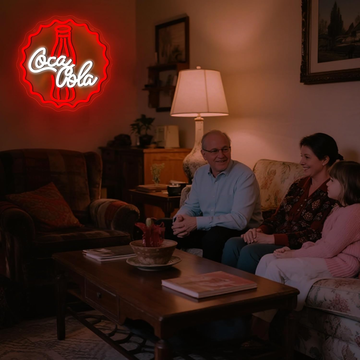 Lampu Dinding Seni Neon Cola L - Led Lighting Wall Decor ulasan dan harga