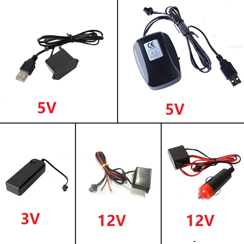DC 12V lampu garis EL USB peng - Lighting Bolt Decor ulasan dan harga
