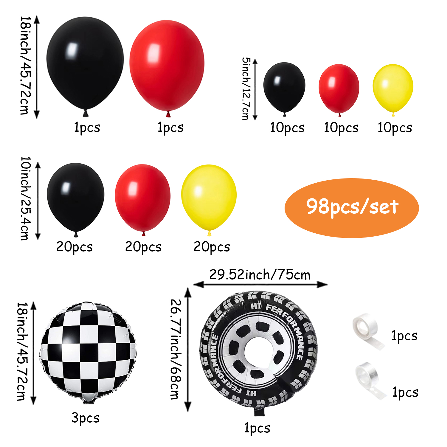 Set Karangan Bunga Balon Tema  - Lighting Mcqueen Decor ulasan dan harga