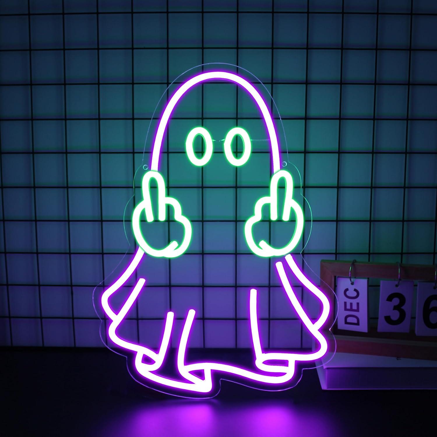Lampu Neon LED USB Ghost Sign, - Led Lighting Wall Decor ulasan dan harga