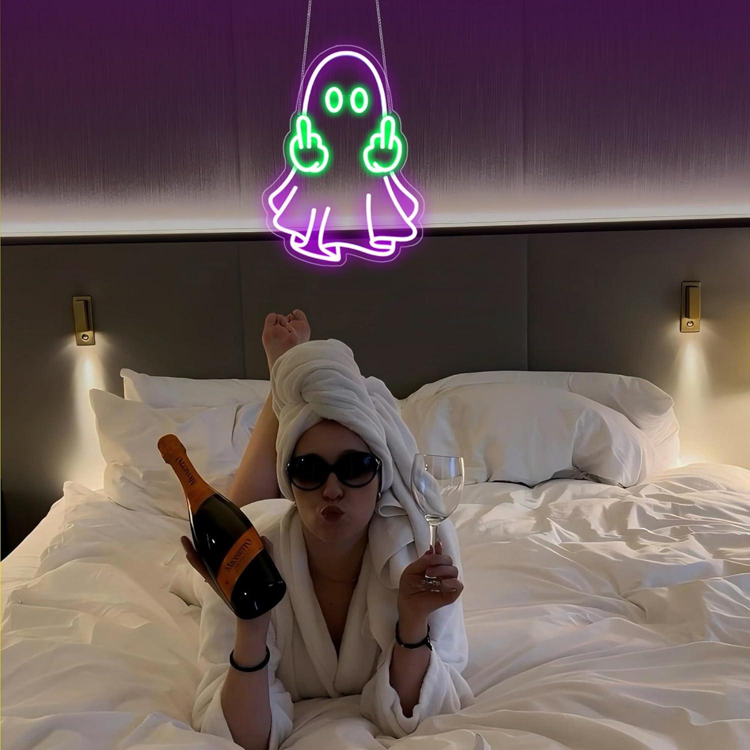 Lampu Neon LED USB Ghost Sign, - Led Lighting Wall Decor ulasan dan harga