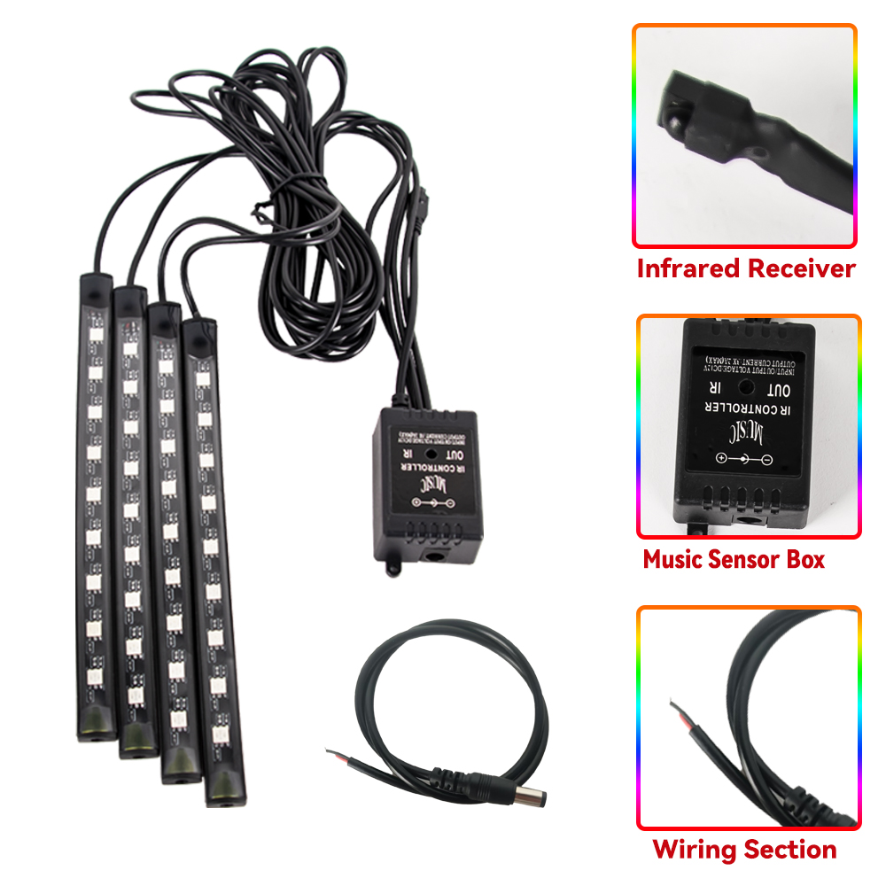 RGB Kit lampu kaki motor LED,  - Lighting Bolt Decor ulasan dan harga