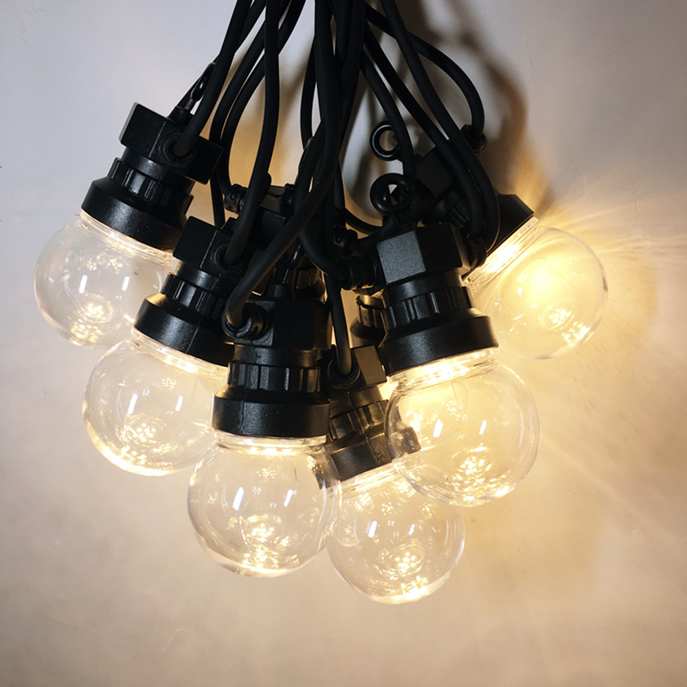 Lampu Tali Bola Bening LED Bol - Outdoor Lighting Wedding Decor ulasan dan harga