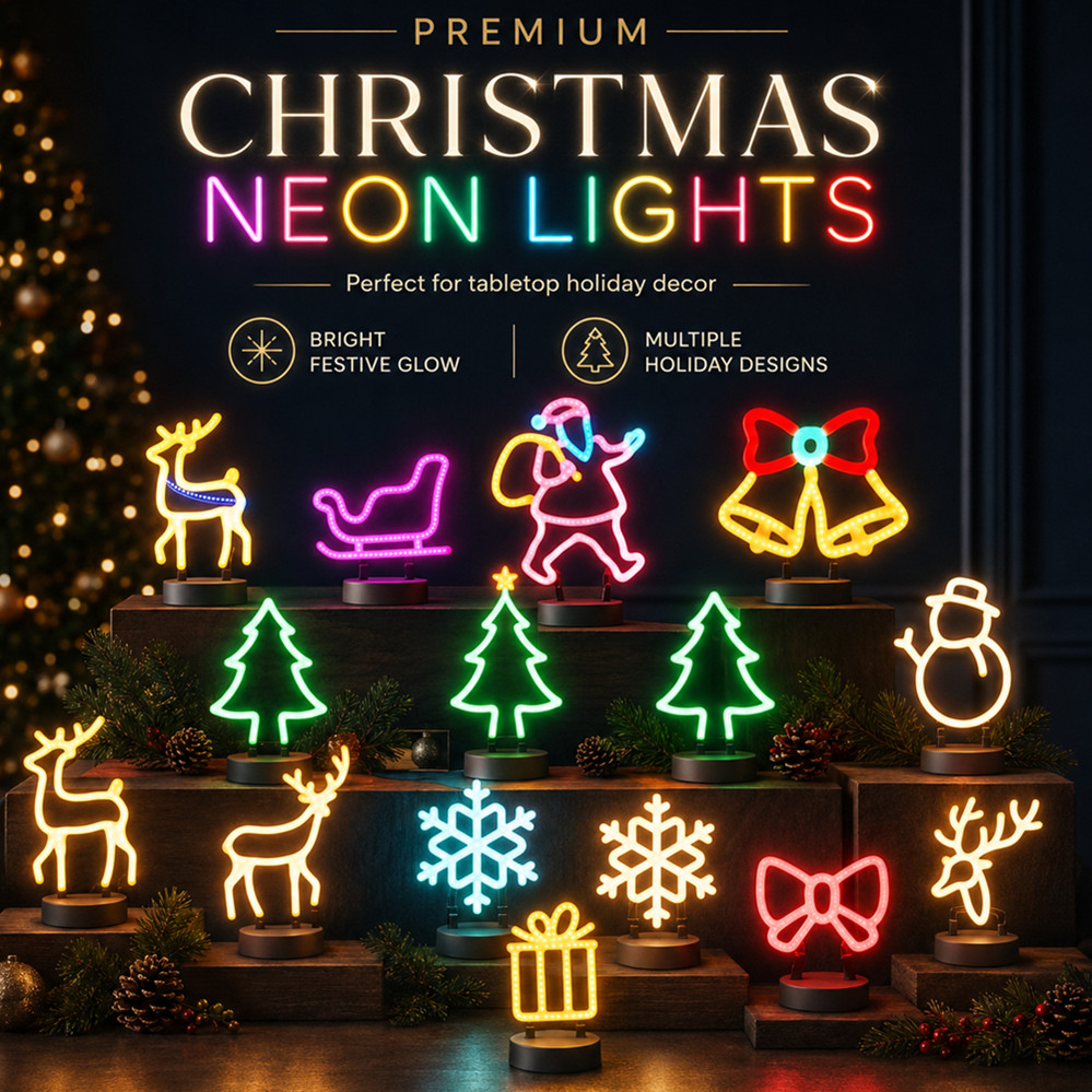 Lampu LED Neon Dekorasi Natal  - Led Lighting Wall Decor ulasan dan harga