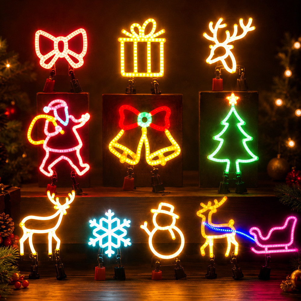 Lampu LED Neon Dekorasi Natal  - Led Lighting Wall Decor ulasan dan harga