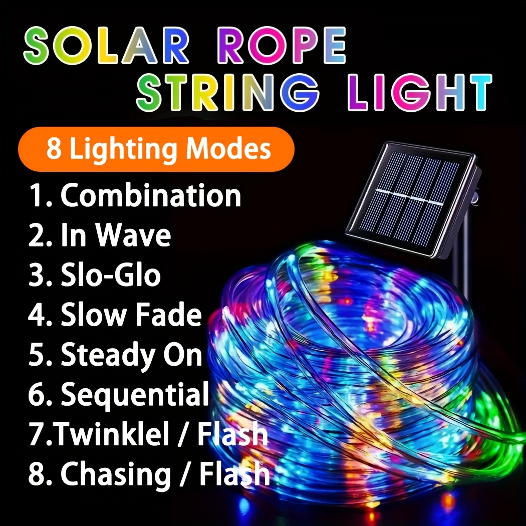 Lampu Tali LED Tenaga Surya un - Outdoor Lighting Wedding Decor ulasan dan harga