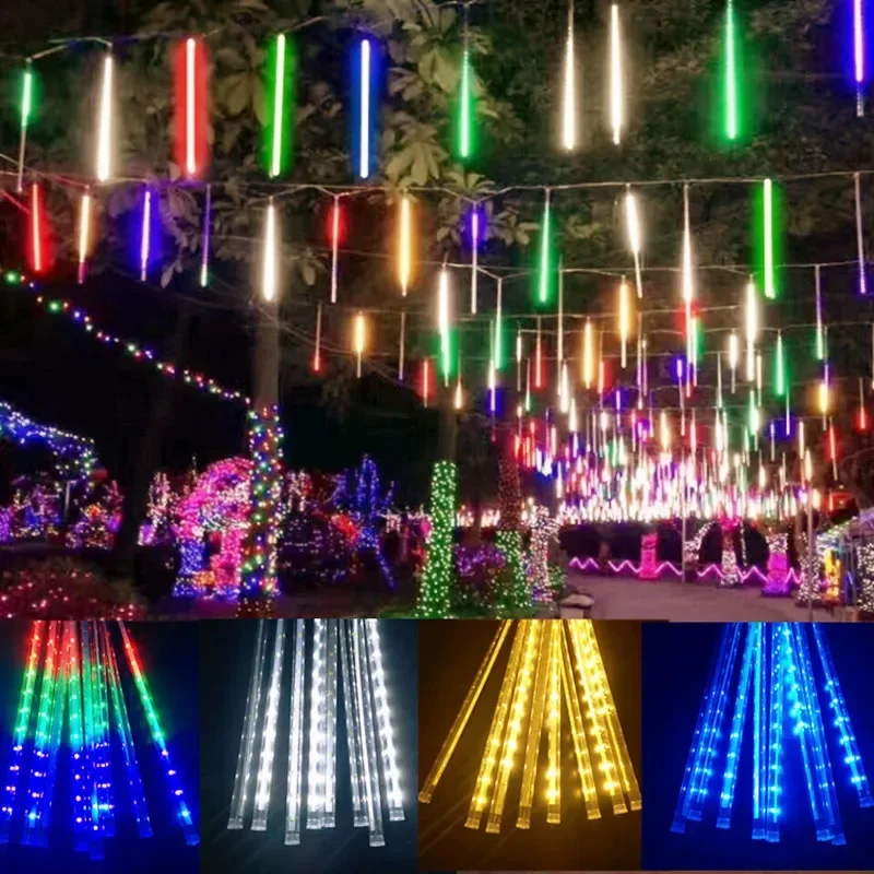 Lampu setrip LED 8 tabung huja - Outdoor Lighting Wedding Decor ulasan dan harga