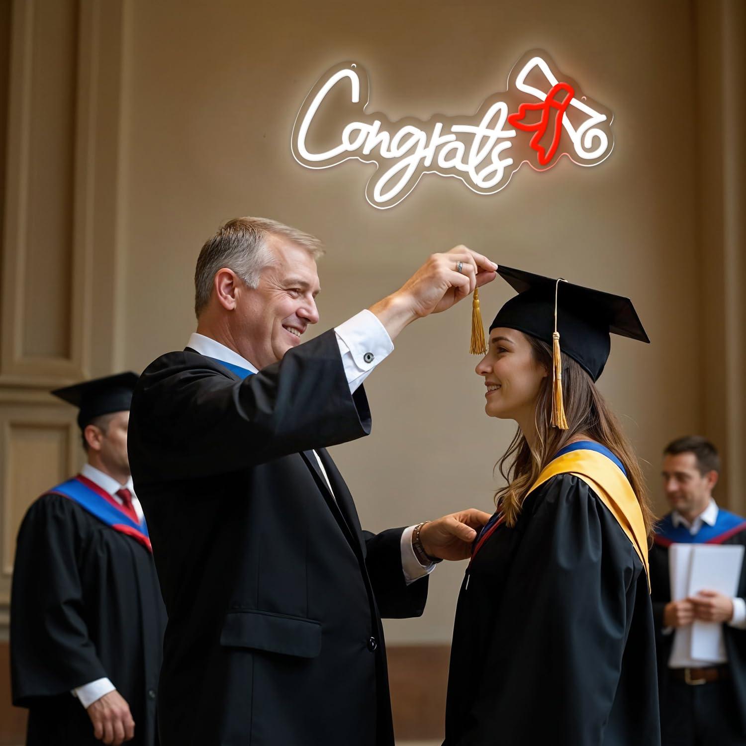 Selamat Wisuda Lampu Neon LED  - Led Lighting Wall Decor ulasan dan harga