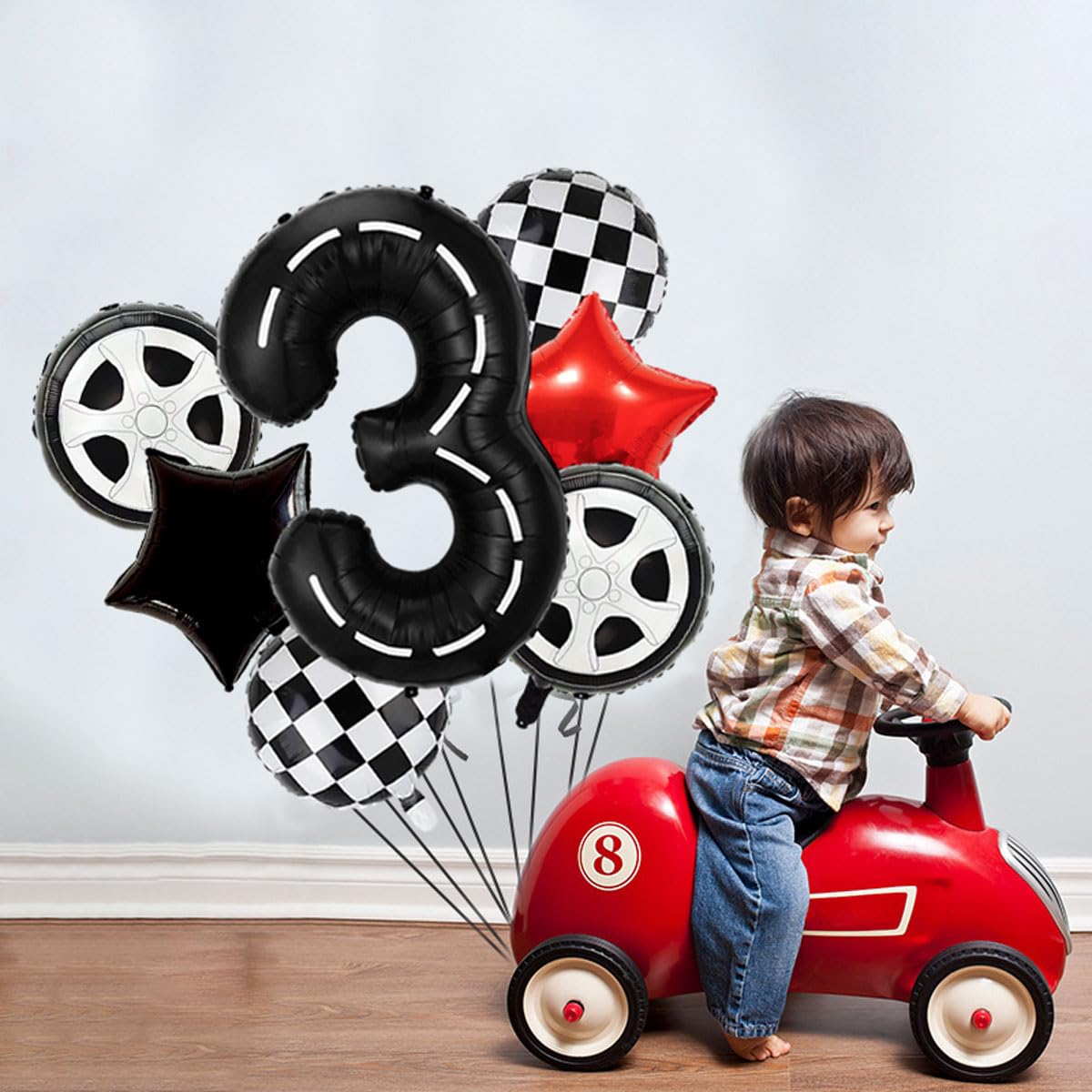 Balon ulang tahun mobil balap  - Lighting Mcqueen Decor ulasan dan harga