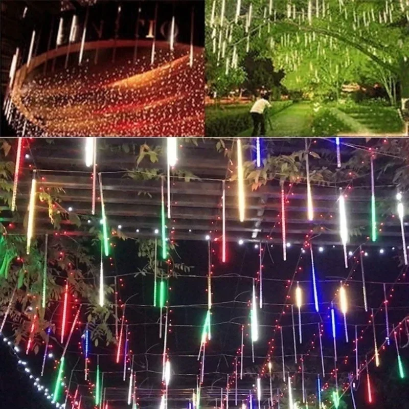 Lampu setrip LED 8 tabung huja - Outdoor Lighting Wedding Decor ulasan dan harga