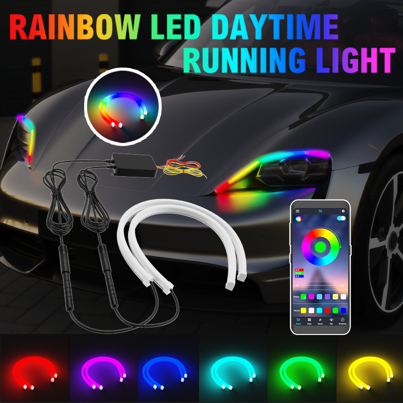 2PCS Lampu LED DRL Mobil 30/45 - Lighting Bolt Decor ulasan dan harga