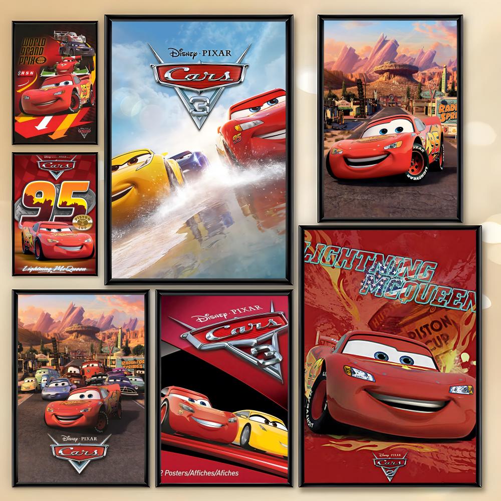 Poster Disney Cars Lightning M - Lighting Mcqueen Decor ulasan dan harga