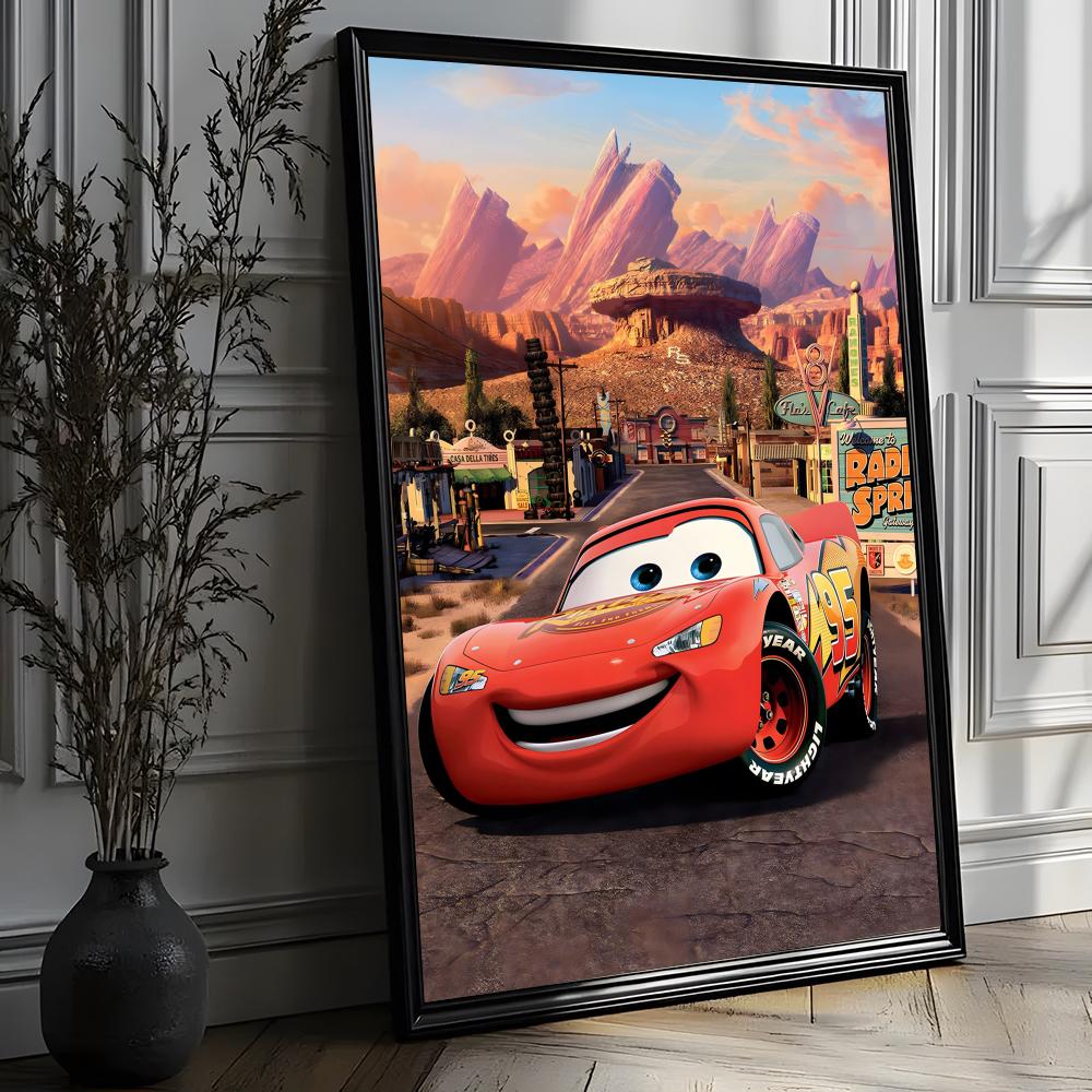 Poster Disney Cars Lightning M - Lighting Mcqueen Decor ulasan dan harga