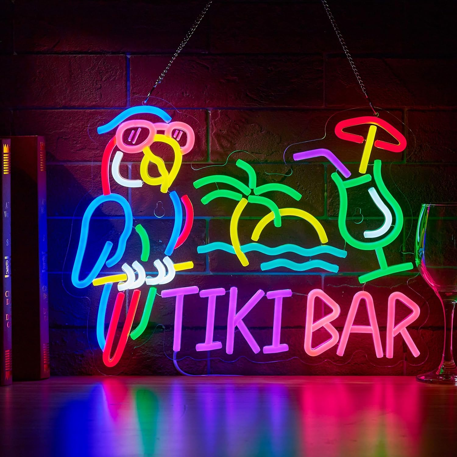Lampu Neon LED USB Bentuk Buru - Led Lighting Wall Decor ulasan dan harga