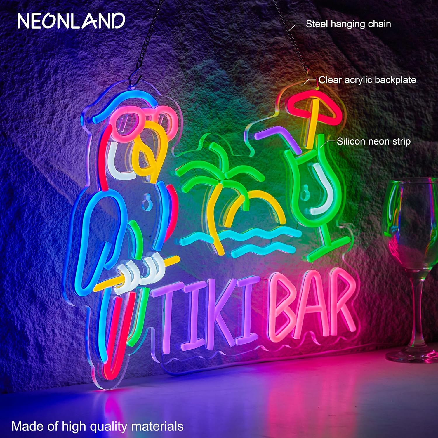 Lampu Neon LED USB Bentuk Buru - Led Lighting Wall Decor ulasan dan harga