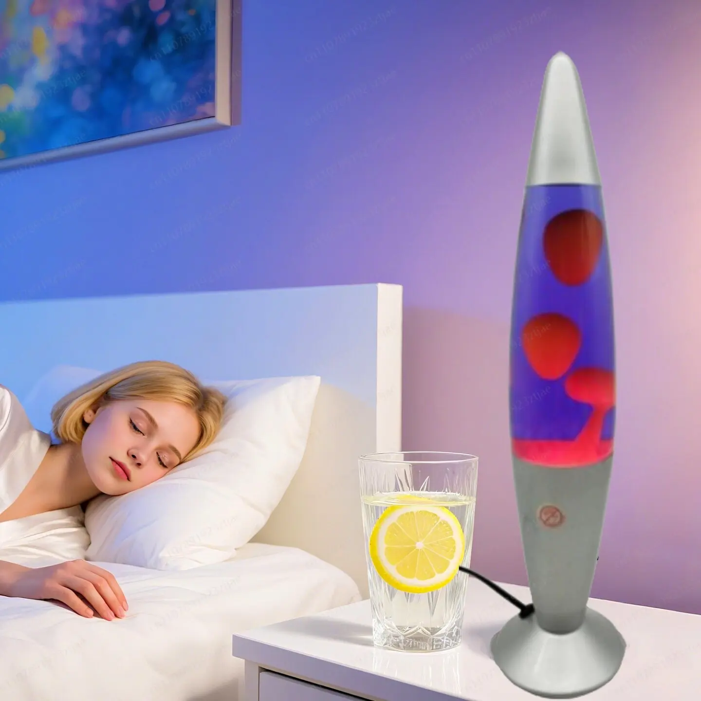 Lampu meja ubur-ubur planktoni - Lava Lamp Desktop ulasan dan harga