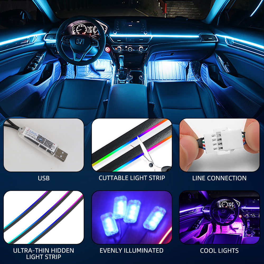 35/75/110/140cm Lampu LED Ambi - Lighting Bolt Decor ulasan dan harga